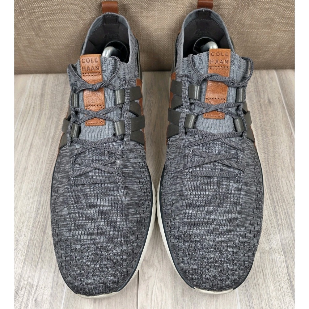 Cole Haan GrandMotion OS Woven Mens Size 11.5M Gray Knit Athletic Shoes Sneakers